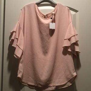 NEW ruffle sleeve blouse